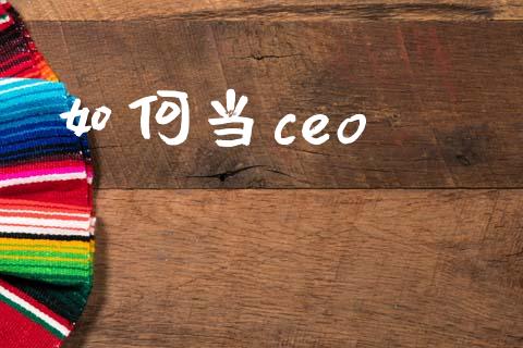 如何当ceo_https://wap.lcjysmgs.com_元宇宙_第1张