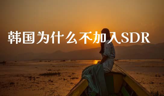 韩国为什么不加入SDR_https://wap.lcjysmgs.com_金融交易_第1张