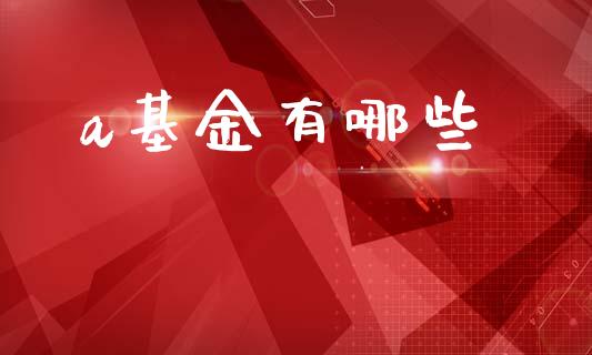 a基金有哪些_https://wap.lcjysmgs.com_元宇宙_第1张