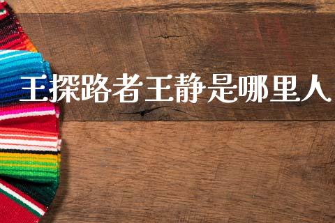 王探路者王静是哪里人_https://wap.lcjysmgs.com_债券基金_第1张