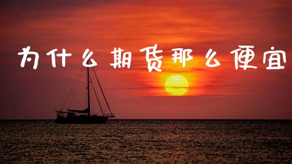 为什么期货那么便宜_https://wap.lcjysmgs.com_债券基金_第1张