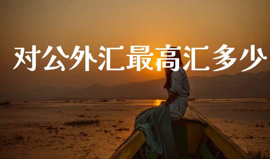 对公外汇最高汇多少_https://wap.lcjysmgs.com_债券基金_第1张