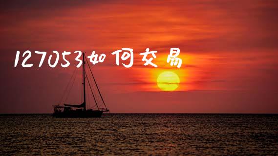 127053如何交易_https://wap.lcjysmgs.com_金融交易_第1张