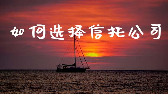 如何选择信托公司_https://wap.lcjysmgs.com_金融交易_第1张