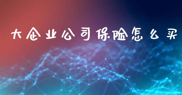 大企业公司保险怎么买_https://wap.lcjysmgs.com_元宇宙_第1张