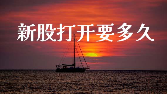 新股打开要多久_https://wap.lcjysmgs.com_元宇宙_第1张