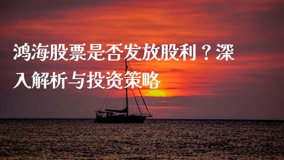 鸿海股票是否发放股利？深入解析与投资策略_https://wap.lcjysmgs.com_原油期货_第1张
