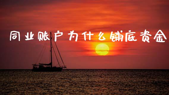 同业账户为什么铺底资金_https://wap.lcjysmgs.com_元宇宙_第1张