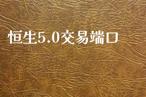 恒生5.0交易端口_https://wap.lcjysmgs.com_元宇宙_第1张
