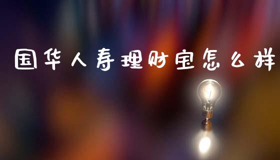 国华人寿理财宝怎么样_https://wap.lcjysmgs.com_金融交易_第1张