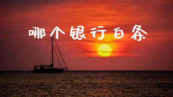 哪个银行白条_https://wap.lcjysmgs.com_原油期货_第1张