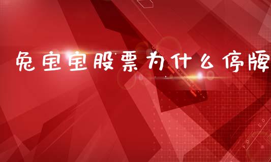 兔宝宝股票为什么停牌_https://wap.lcjysmgs.com_债券基金_第1张