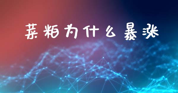 菜粕为什么暴涨_https://wap.lcjysmgs.com_原油期货_第1张