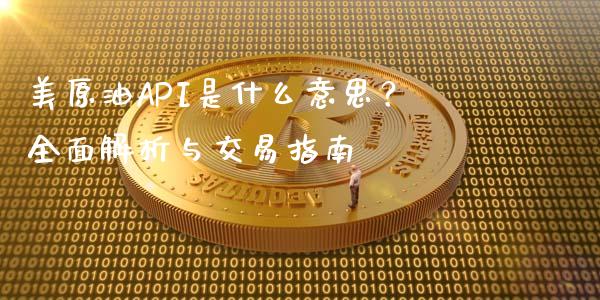 美原油API是什么意思？全面解析与交易指南_https://wap.lcjysmgs.com_金融交易_第1张