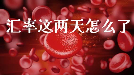 汇率这两天怎么了_https://wap.lcjysmgs.com_金融交易_第1张