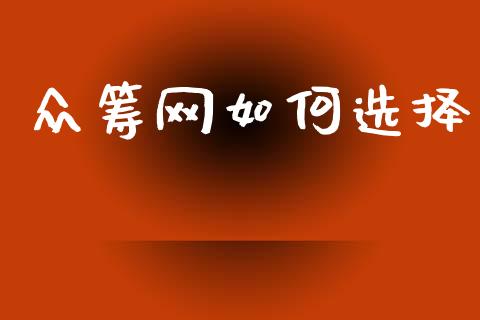 众筹网如何选择_https://wap.lcjysmgs.com_原油期货_第1张