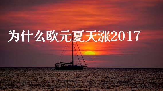 为什么欧元夏天涨2017_https://wap.lcjysmgs.com_原油期货_第1张