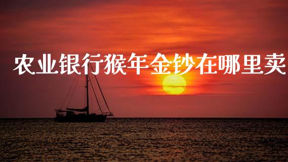 农业银行猴年金钞在哪里卖_https://wap.lcjysmgs.com_金融交易_第1张