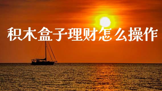积木盒子理财怎么操作_https://wap.lcjysmgs.com_债券基金_第1张