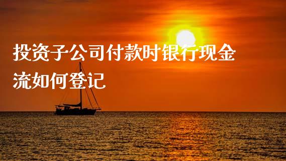 投资子公司付款时银行现金流如何登记_https://wap.lcjysmgs.com_元宇宙_第1张