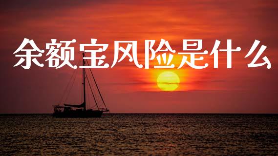 余额宝风险是什么_https://wap.lcjysmgs.com_原油期货_第1张