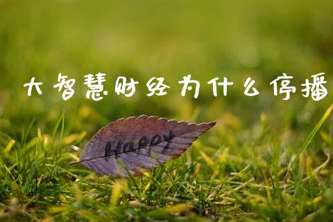 大智慧财经为什么停播_https://wap.lcjysmgs.com_原油期货_第1张
