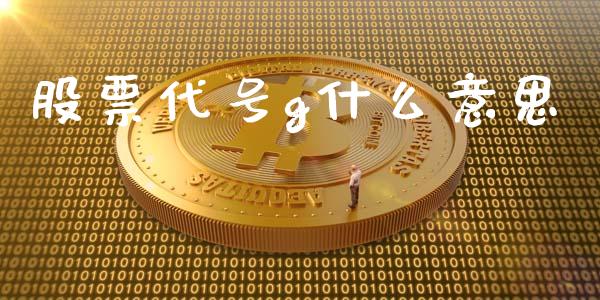 股票代号g什么意思_https://wap.lcjysmgs.com_原油期货_第1张