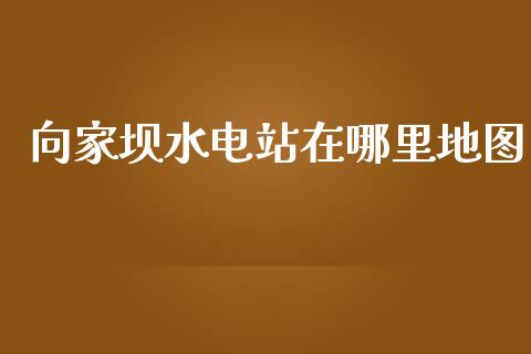 向家坝水电站在哪里地图_https://wap.lcjysmgs.com_原油期货_第1张