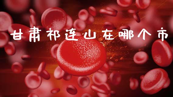 甘肃祁连山在哪个市_https://wap.lcjysmgs.com_原油期货_第1张