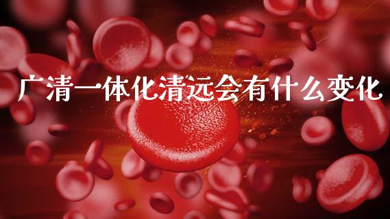 广清一体化清远会有什么变化_https://wap.lcjysmgs.com_金融交易_第1张