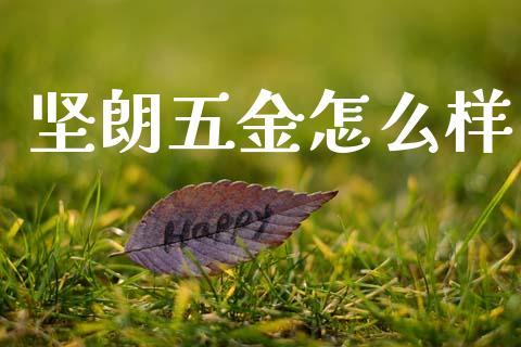 坚朗五金怎么样_https://wap.lcjysmgs.com_金融交易_第1张