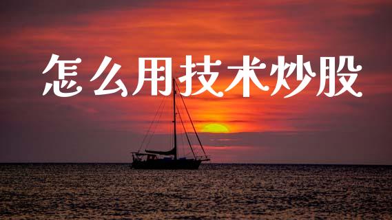 怎么用技术炒股_https://wap.lcjysmgs.com_金融交易_第1张
