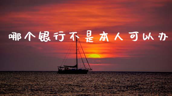 哪个银行不是本人可以办_https://wap.lcjysmgs.com_原油期货_第1张