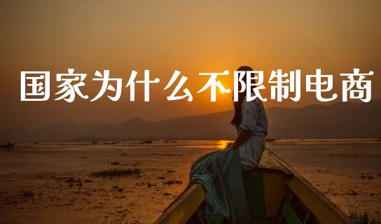 国家为什么不限制电商_https://wap.lcjysmgs.com_元宇宙_第1张