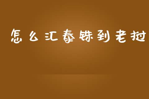 怎么汇泰铢到老挝_https://wap.lcjysmgs.com_债券基金_第1张