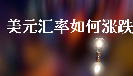 美元汇率如何涨跌_https://wap.lcjysmgs.com_原油期货_第1张