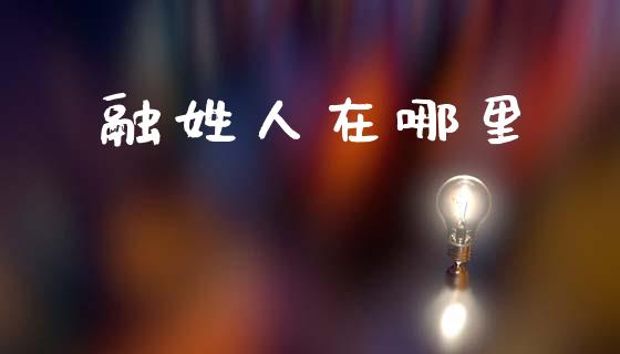 融姓人在哪里_https://wap.lcjysmgs.com_元宇宙_第1张
