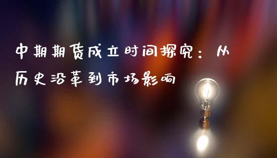 中期期货成立时间探究：从历史沿革到市场影响_https://wap.lcjysmgs.com_金融交易_第1张