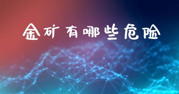 金矿有哪些危险_https://wap.lcjysmgs.com_元宇宙_第1张