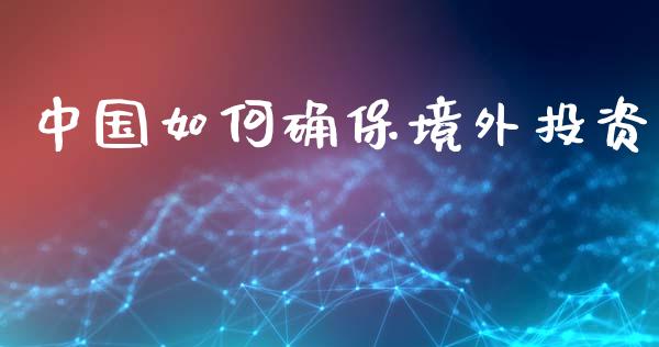 中国如何确保境外投资_https://wap.lcjysmgs.com_元宇宙_第1张