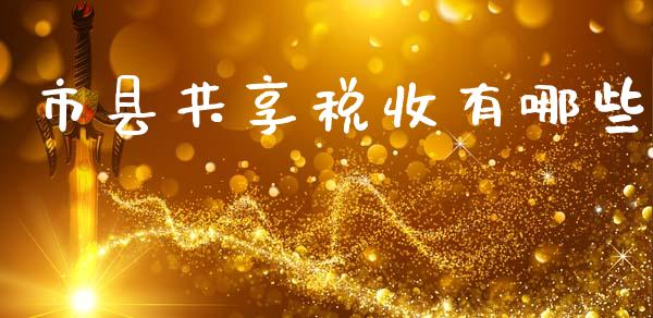 市县共享税收有哪些_https://wap.lcjysmgs.com_原油期货_第1张