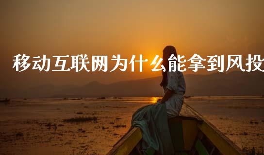 移动互联网为什么能拿到风投_https://wap.lcjysmgs.com_金融交易_第1张