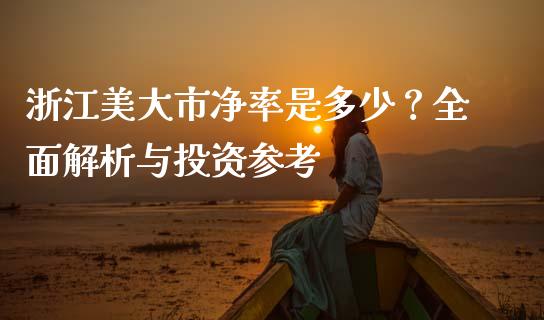 浙江美大市净率是多少？全面解析与投资参考_https://wap.lcjysmgs.com_原油期货_第1张