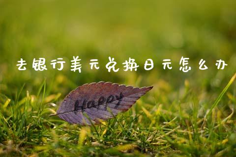 去银行美元兑换日元怎么办_https://wap.lcjysmgs.com_元宇宙_第1张