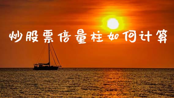 炒股票倍量柱如何计算_https://wap.lcjysmgs.com_原油期货_第1张