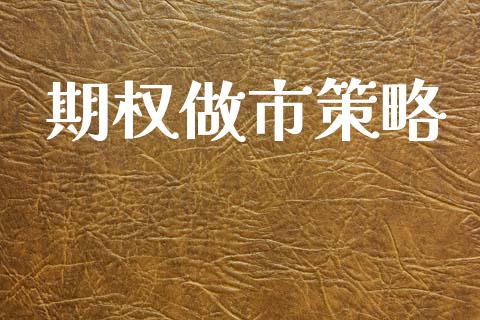 期权做市策略_https://wap.lcjysmgs.com_债券基金_第1张