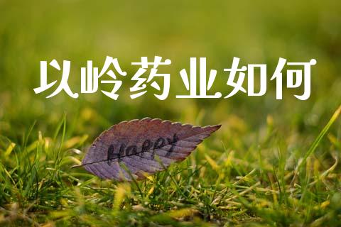 以岭药业如何_https://wap.lcjysmgs.com_金融交易_第1张