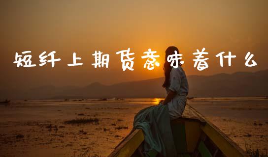 短纤上期货意味着什么_https://wap.lcjysmgs.com_债券基金_第1张