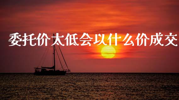 委托价太低会以什么价成交_https://wap.lcjysmgs.com_元宇宙_第1张