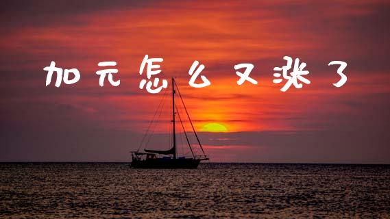 加元怎么又涨了_https://wap.lcjysmgs.com_元宇宙_第1张